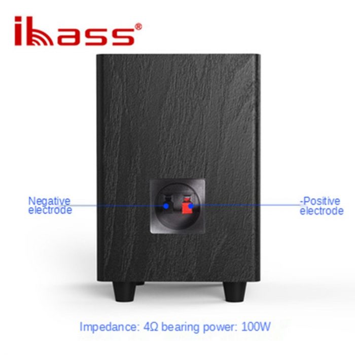Ibass 100W High Power 6.5" Passive Subwoofer with Home Amplifier Car 360 Stereo Speakers SW Bass Output Home Theater HIFI System 4