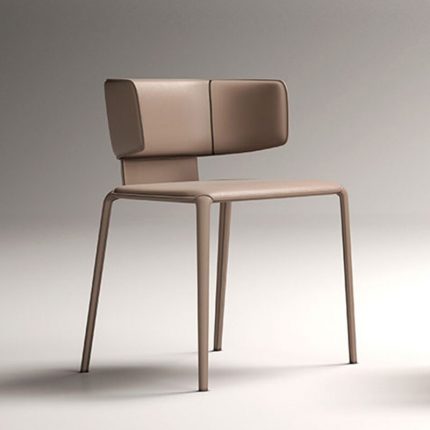 Nordic Modern Metal Dining Chairs Design Unique Luxury Adults Relaxing Chair Ergonomic Soft Backrest  Nordic Furniture 1