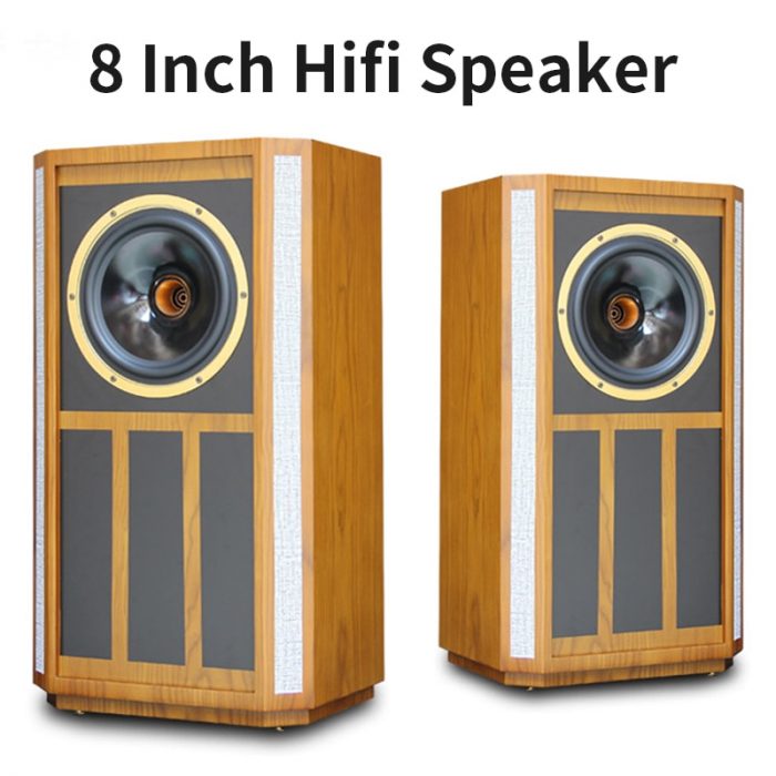 300W 8 Inch Bookshelf Speakers Coaxial Sound Audio Fever Hifi Home Theater System Music Wooden Sound Equipment Passive Speaker 1