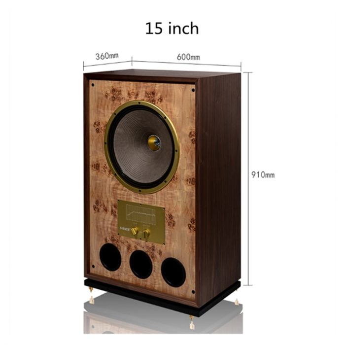SBA-1 S-BACH 12 Inch/15 Inch Coaxial Speaker 2 Way 2 Unit HiFi Monitor Floor-Standing Speaker With 8Ω/400W 6