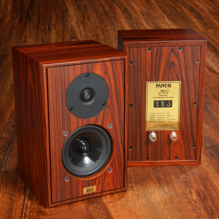 PAIYON Z3 Passive Bookshelf Speaker  50W HIFI EXQUIS  5'' Woofer Real Wood Speakers 2