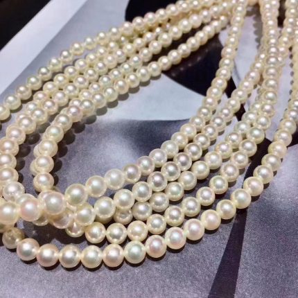 MADALENA SARARA Saltwater Pearl 4.5-5.0mm Champagne Gold Color Good Luster 1