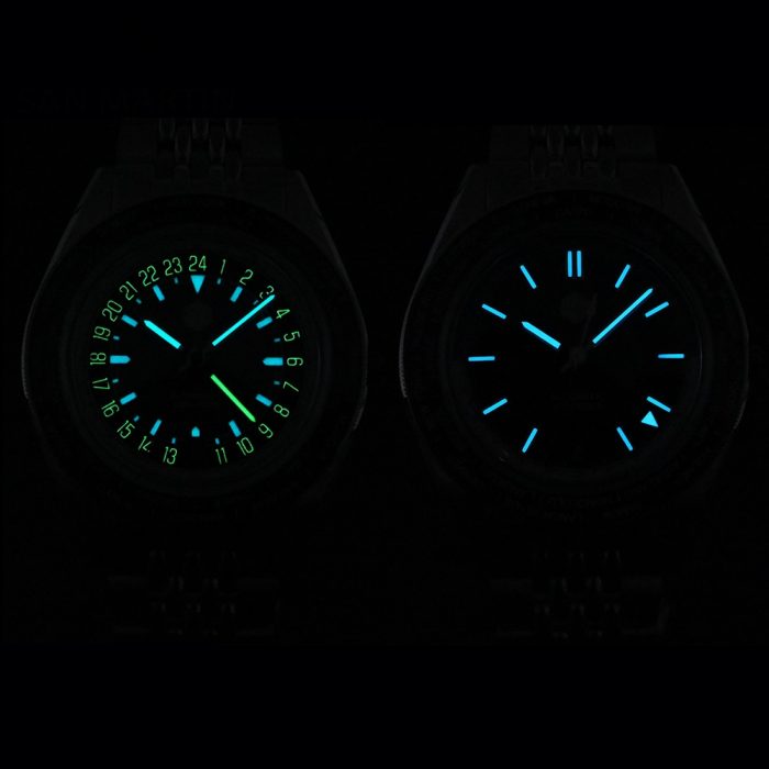 San Martin World Timer Watch Japan NH34 GMT 39.5mm Original Design Men Automatic Mechanical Travelers Watches Waterproof SN0116 5