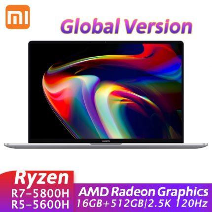Xiaomi Mi Laptop Pro 14 AMD Ryzen R7 5800H/R5 5600H Processor Laptop 16GB DDR4+512GB SSD 2.5K Super Retina 14Inch Computer PC 1