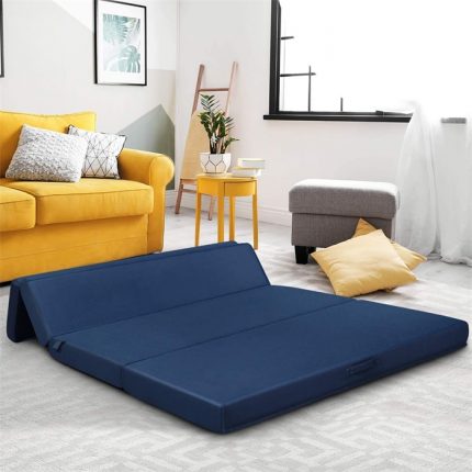 Folding foam mattress memory foam PU foam mattress customized sizes tri folds Japanese Futon for renting  bedroom furniture 1