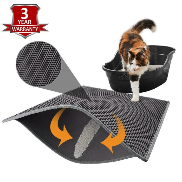 Cat Litter Mat Waterproof Non-slip Double Layer Bed Pet Box Accessory EVA Cats Cushion Carpet Under the Litter Box Cat Sand Pad 1