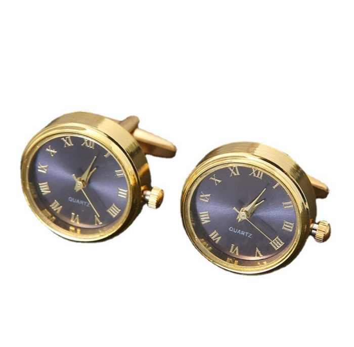 10pairs/lot Stainless Steel Watch Cufflinks Functional Clock Digital Watches Cuff Links Men's Jewelry Accessory Wholesale 2