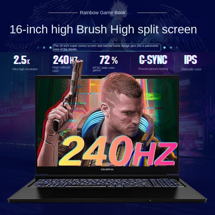 New Genuine Colorful General Star X16 Pro 23 Gaming Laptop Intel i9-13900H RTX4070 16-inch 240Hz 2.5K E-Sports Game Notebook 5