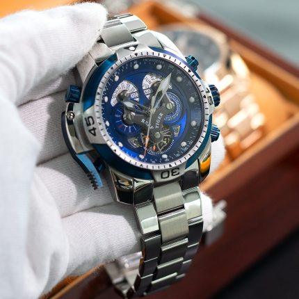 Reef Tiger Men Wrist Watch,Mens Automatic Watches Top Luxury Band Waterproof Mechanical Wristwatch Luminous Steel Strap RGA3503 2