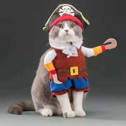 Funny Costumes Pets Cute Costumes Cat Costumes Funny Cats and Dogs Costumes Stand Up Polyester Clother Festival Party Clothing 2