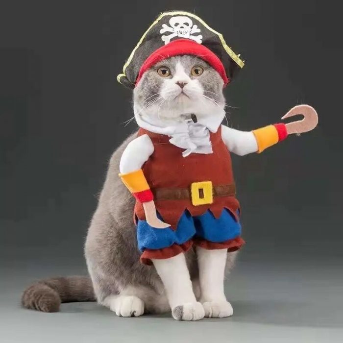 Funny Costumes Pets Cute Costumes Cat Costumes Funny Cats and Dogs Costumes Stand Up Polyester Clother Festival Party Clothing 2