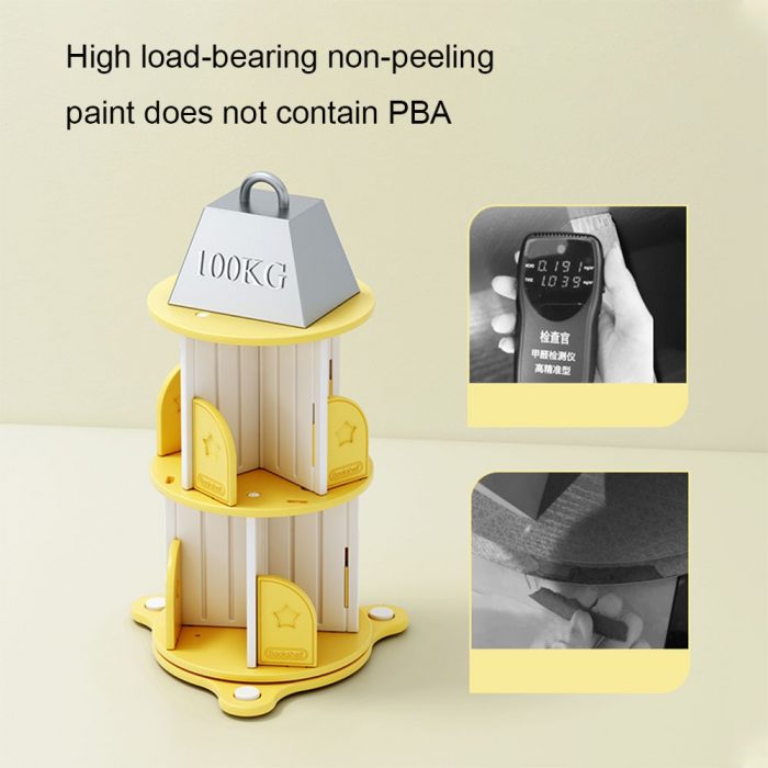 Bookshelf Rotating Bookshelfs Bedroom Living Room Baffle Design With Rotating Bottom Plate Design More Stable And Safe 4
