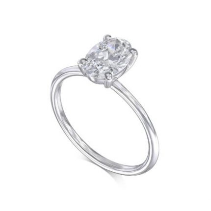 Diamond Amazing Ring VS1 F 2.0 Ctw Lab Created HPHT CVD Diamond in 14k White Gold 2