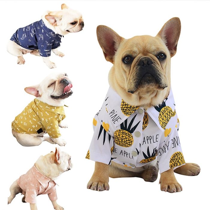 S-3XL Pet Dog Clothes Pajama Shirt Spring Summer Clothers For Dogs Cool Shirt Breathable Soft Cute Summer Pet Dogs Oufit Clothes 1