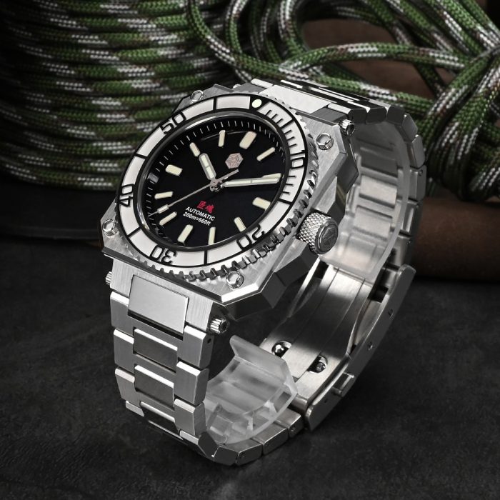 San Martin Original Design Limited Edition 40mm Mens Watch ETA2824 High Quality Diver Sports Automatic Mechanical 20Bar BGW-9 1