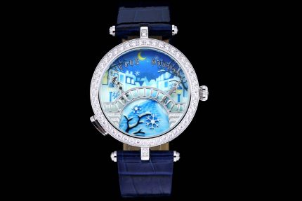 New 38mm Women Men Couple Quartz Watch Lover Bridge Gir Boy Metting Diamond Cz Sapphire Glass Wristwatch Love Luxury Watch 2
