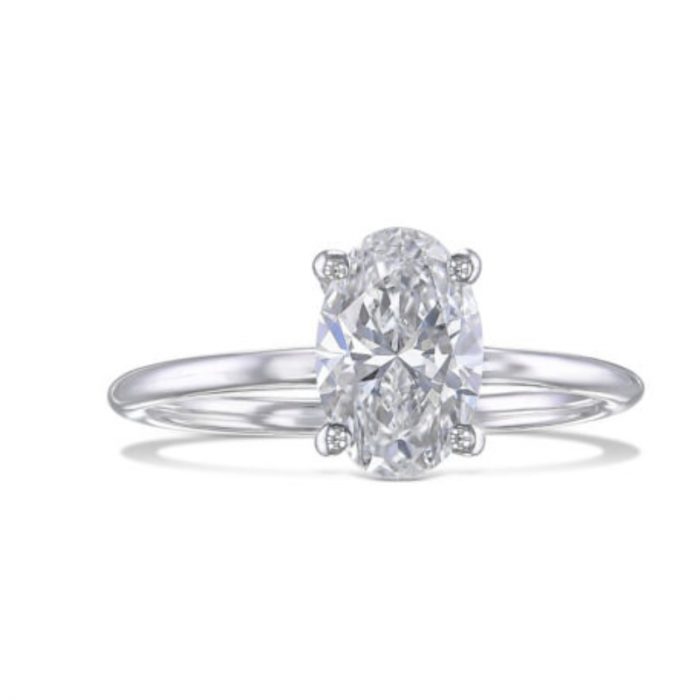 Diamond Amazing Ring VS1 F 2.0 Ctw Lab Created HPHT CVD Diamond in 14k White Gold 1