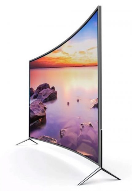 55 65 75 inch curved lcd monitor wifi ipTV Android 7.1 RAM 1.5G ROM 8G DVB-t2 led television TV 1