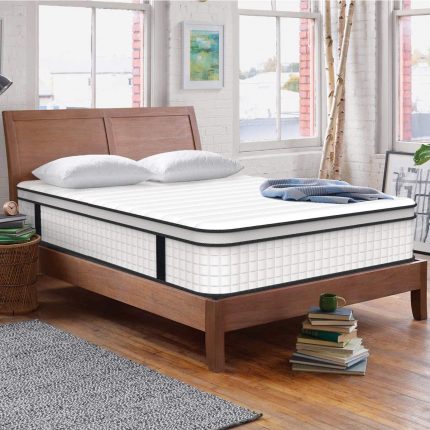 High quality 5 Star Hotel Pocket Spring Mattress 7 Zone Memory Foam Queen King Twin Size Mattresses Single Bed 2