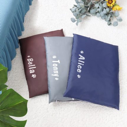 Personalized Pet Bed Mat Waterproof Dog Cat Sleeping Beds Non-Slip Indoor Dogs Mats Free Name Print For Small Large Dogs Cats 2