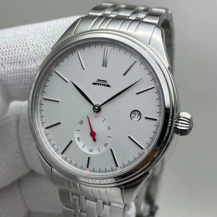 40mm Classic Authentic Beijing Brand Sapphire Glass Waterproof Calendar Display Stainless Steel Manual Mechanical Men's Watch 2