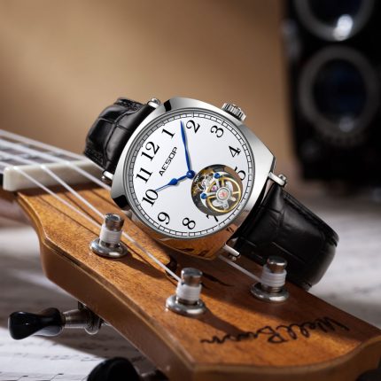Aesop Square Tourbillon Wristwatches Hand Winding Movement Luxury Punk Mechanical Watch For Men Sapphire Mirror Waterproof  2023 2