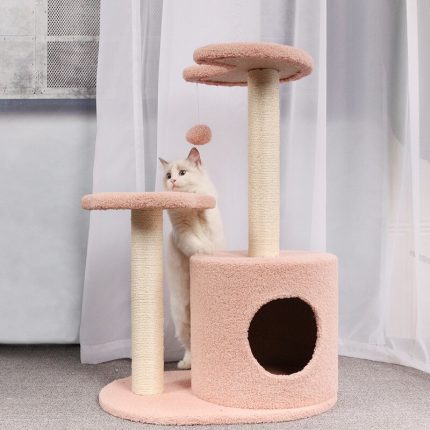 Cat climbing frame four seasons available cat climbing frame cat litter cat tree pet cat toy sisal cat jumping platform 2