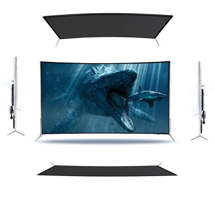 Curved Screen 50 55 65 75 inch Smart Android wifi LED TV Ultra HD 4K Smart Television 3