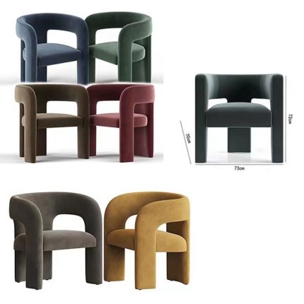 Makeup Luxury Single Sofa Chair Velvet Designer Simple Living Room Armchair Vanity Special Shaped Leisure Bedroom Furniture 2