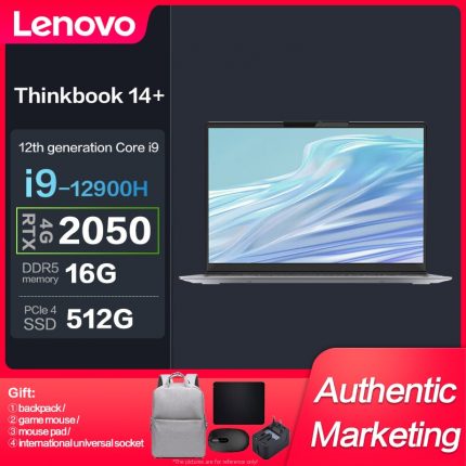 New Lenovo ThinkBook 14+ Intel I9-12900H 16GB 512GBSSD RTX2050-4GB 2.8K 90Hz 14inch Slim Notebook 1