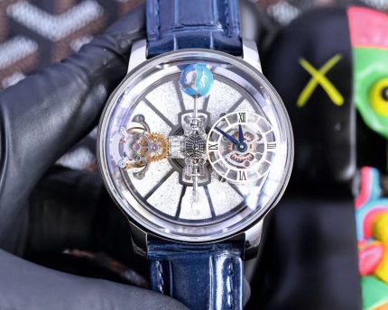 Hiphop Men Quartz Watch EPIC CHRONO Map Diamond  inlay Real leather Wristwatch Universe Fix Sky Moon Tourbillon Clock 2