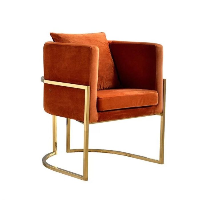 Nordic Designer Simple Backrest Lounge Stool Light Luxury Negotiation Office Bedroom Dressing Table Makeup Chair Furnitures 2