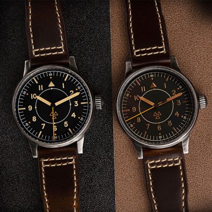 Hruodland Watch Watch Men Old Treatment Retro Automatic Mechanical Men Pilot Watch SW200 10ATM waterproof Wristwatch for Male 2