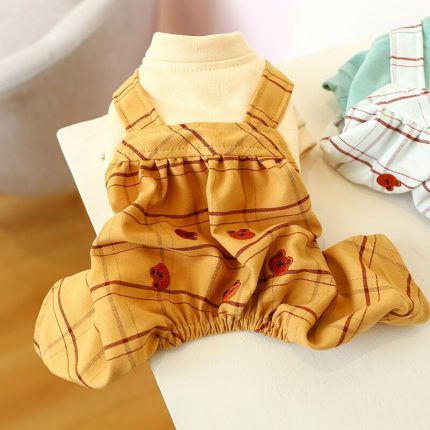 Dog Cat Bears Design Pet Puppy Jumpsuit  Hoodie Spring/Autumn Clothes for pet clother 2