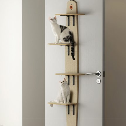 Scratching Post With Houses Scraper House for Cats Products Claw Sharpener Pets Automatic Feeder Pet Tower Posts Scratcher Cat 1