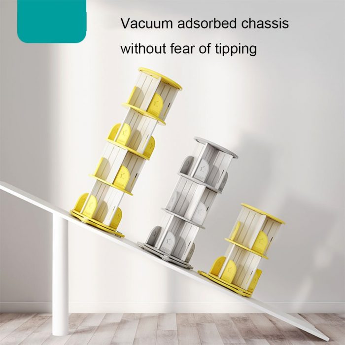 Bookshelf Rotating Bookshelfs Bedroom Living Room Baffle Design With Rotating Bottom Plate Design More Stable And Safe 5