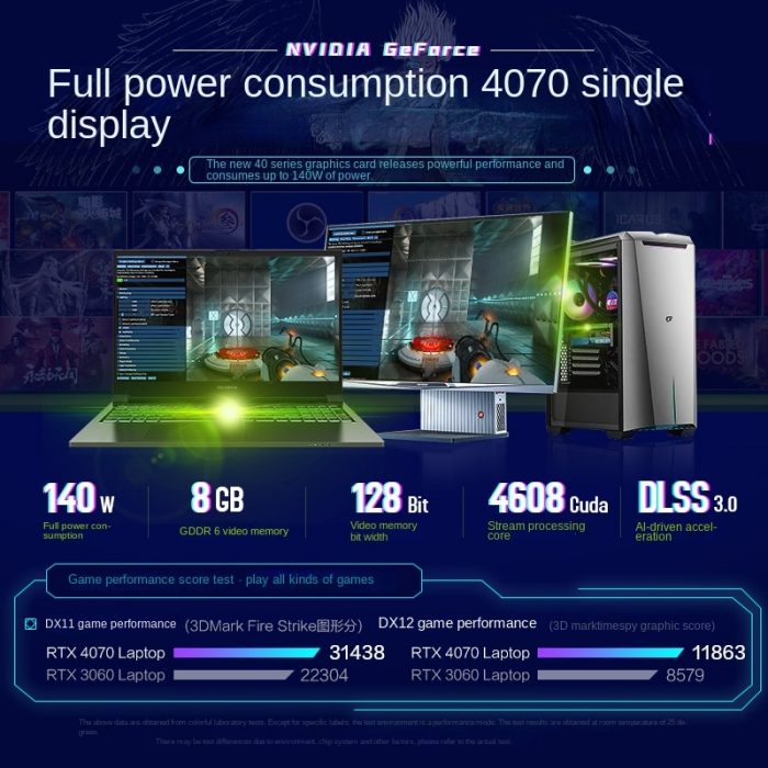 New Genuine Colorful General Star X16 Pro 23 Gaming Laptop Intel i9-13900H RTX4070 16-inch 240Hz 2.5K E-Sports Game Notebook 4