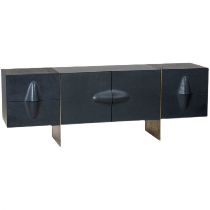 Italian Solid Wood Dining Side Storage Cabinet Light Luxury Art Design Storage Cabinet TV Cabinet Wall Home Storage Cabinet 5