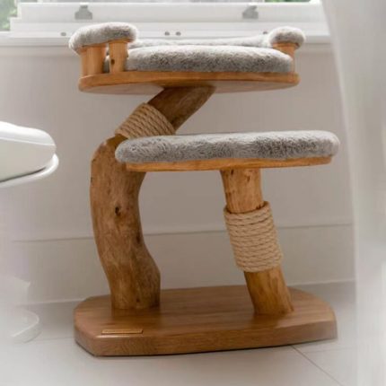 Luxurious Log Healthy Cat Climbing Frame, Cat House & Cat Climbing Platform & Pet Cat Furniture 2