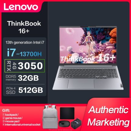New Lenovo ThinkBook 16+ Intel I7-13700H 32G 512GBSSD RTX3050-4GB 2.5K 120Hz 16inch Slim Notebook 1