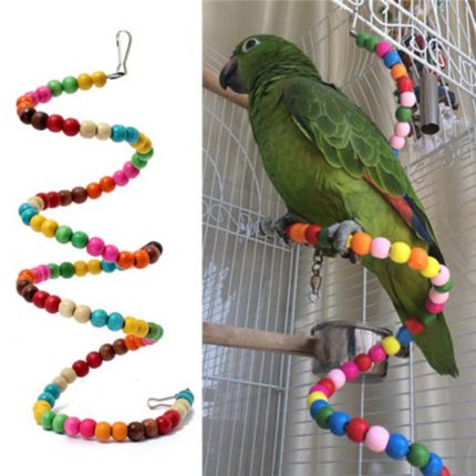 Free shipping  100pcs Birds Cage Toys Pets Birds toys Wooden Bird Ladder Parrot Parakeet Toy 1