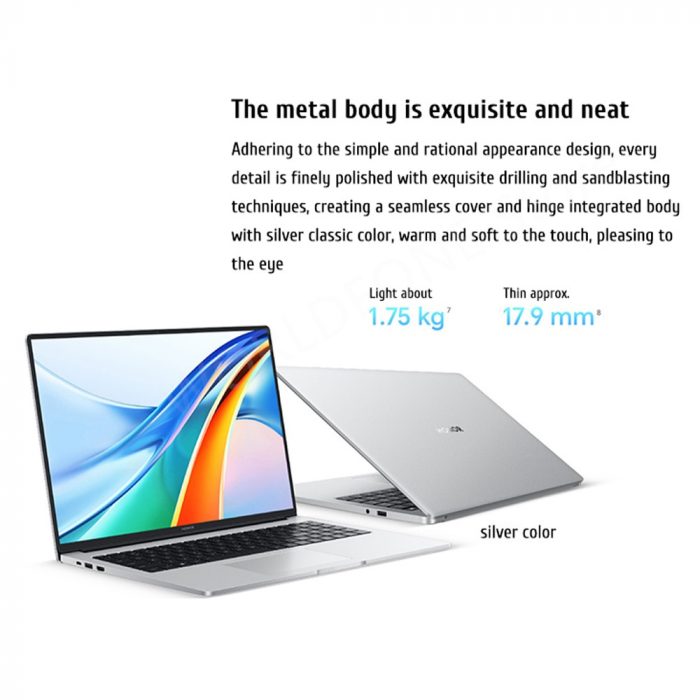 2023 Honor MagicBook X 16 Pro Laptop 16” 13th Core i5-13500H 16GB 1TB Notebook 60Wh Battery 2.2K Screen Glacier Silver Window 11 4