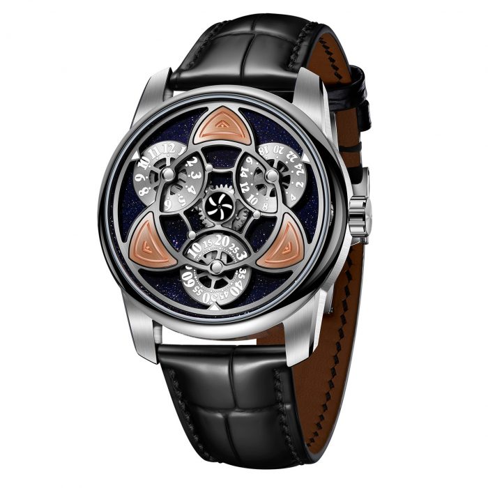 OBLVLO Men Automatic Watch 42MM Luxury Watches Mechanical Wristwatch Vintage Luminous Waterproof Sapphire Rotation Time 3 Disks 1