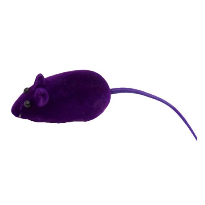 New Interactive Sound Plush Rubber Vinyl Mouse Pet Cat Realistic Sound Toys Flocking Mouse Funny Cat Toys Random Colors Pet Toys 6