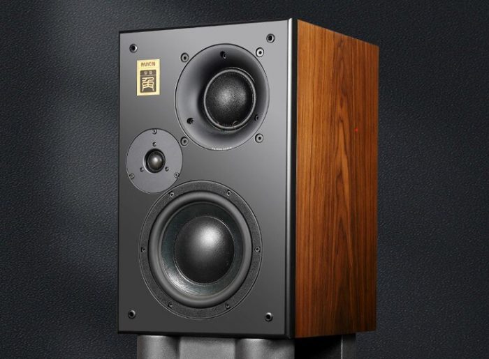 PAIYON P83 Three-way Passive Bookshelf Speaker 150W HIFI EXQUIS 8'' Woofer Real Wood Speakers 2