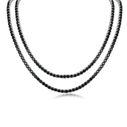 Follow Cloud 6.5mm Real Moissanite Tennis Necklace for Women Men 925 Sterling Silver 6.5mm 5mm 4mm Diamond Neck Chain with GRA 1