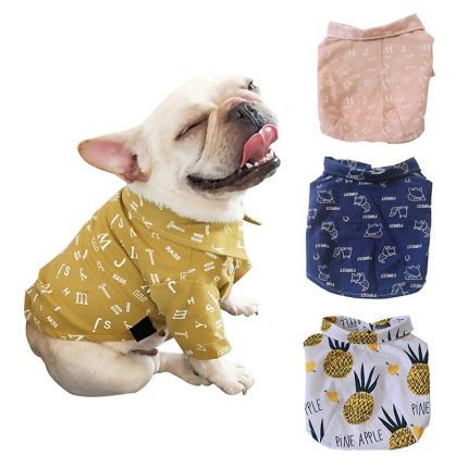 S-3XL Pet Dog Clothes Pajama Shirt Spring Summer Clothers For Dogs Cool Shirt Breathable Soft Cute Summer Pet Dogs Oufit Clothes 2