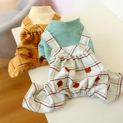 Dog Cat Bears Design Pet Puppy Jumpsuit  Hoodie Spring/Autumn Clothes for pet clother 1