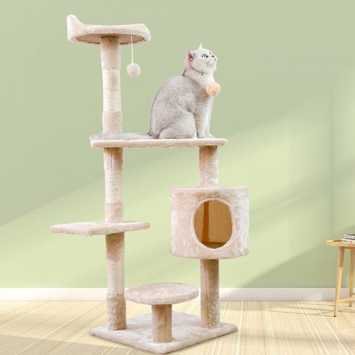 Fast Shipping Cat Tree Pet House Cat Crawling Frame Multilayer Pet Claw Sharpener Scratching Post For Cat Supply Pet furniture 4