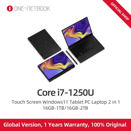10.1 Inch One-Netbook 4S Core i7-1250U i3-1110G4 16G+512GB 1TB 2TB Pocket Laptop Computer Notebook  Win11 WiFi6 Mini PC 0.77 KG 1